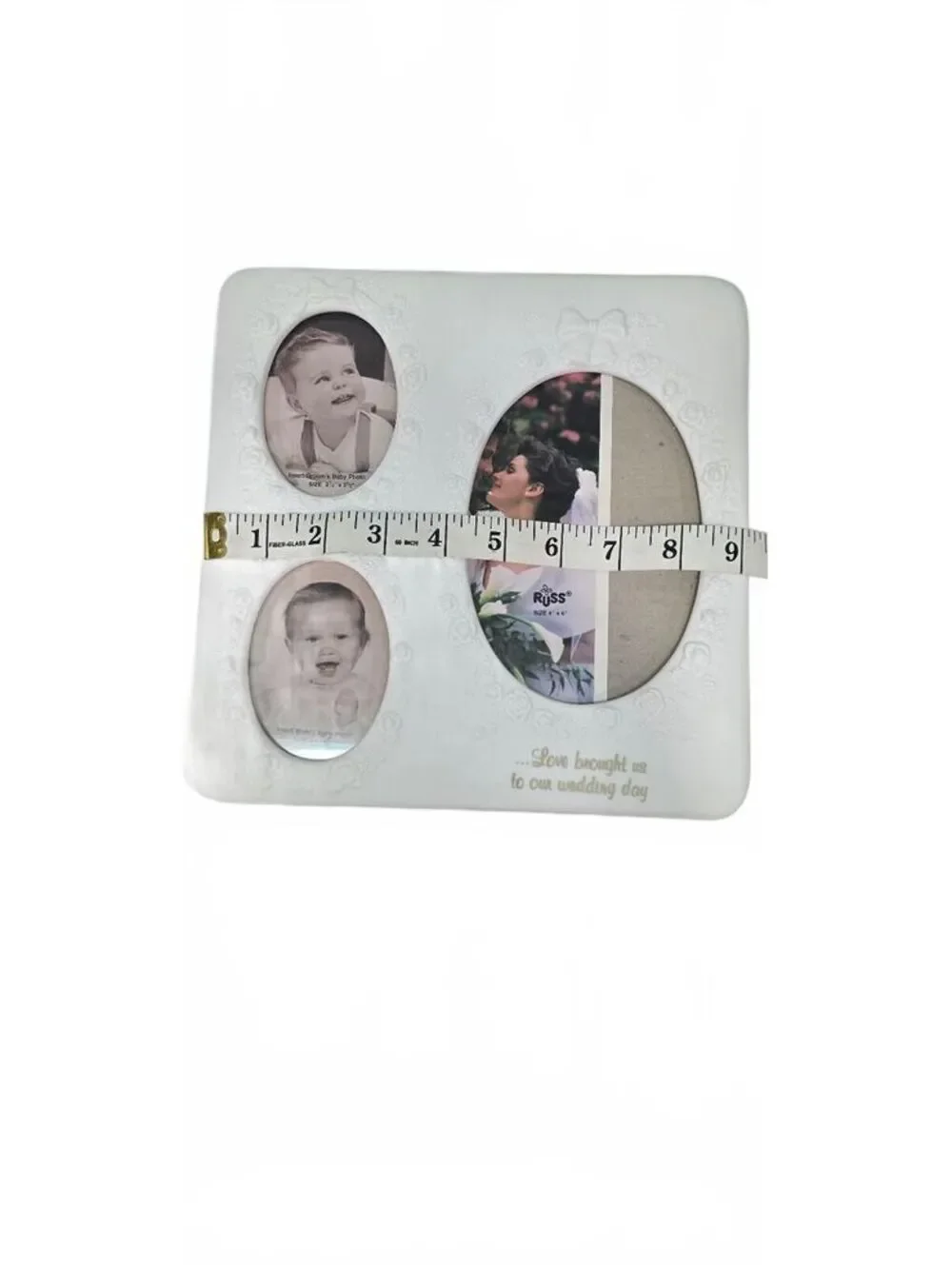 1990's Russ Wedding Day Multi-Photo Picture Frame